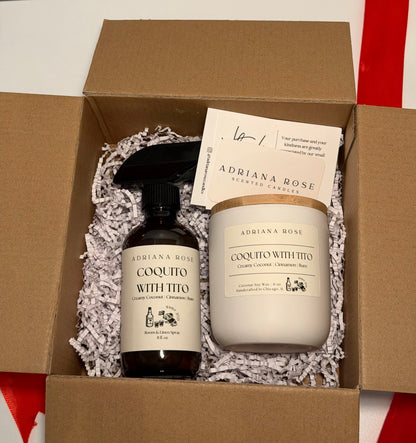 Candle + Room & Linen Spray Gift Set
